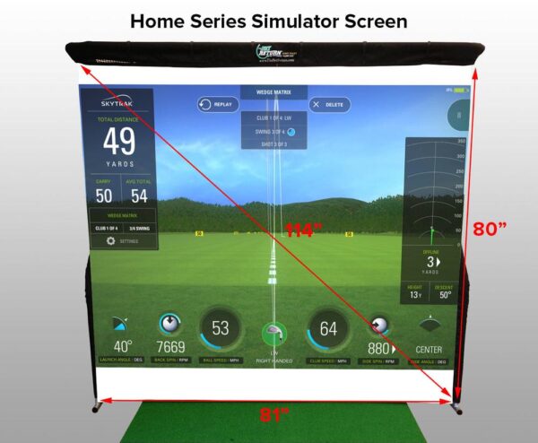 Home Series Golf Simulator Screen 