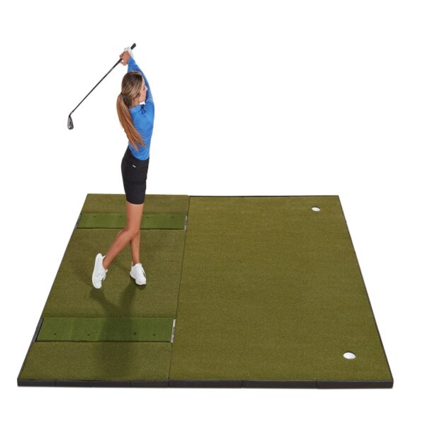 Fiberbuilt 10’ X 10’ Double Hitting Combo Golf Mat