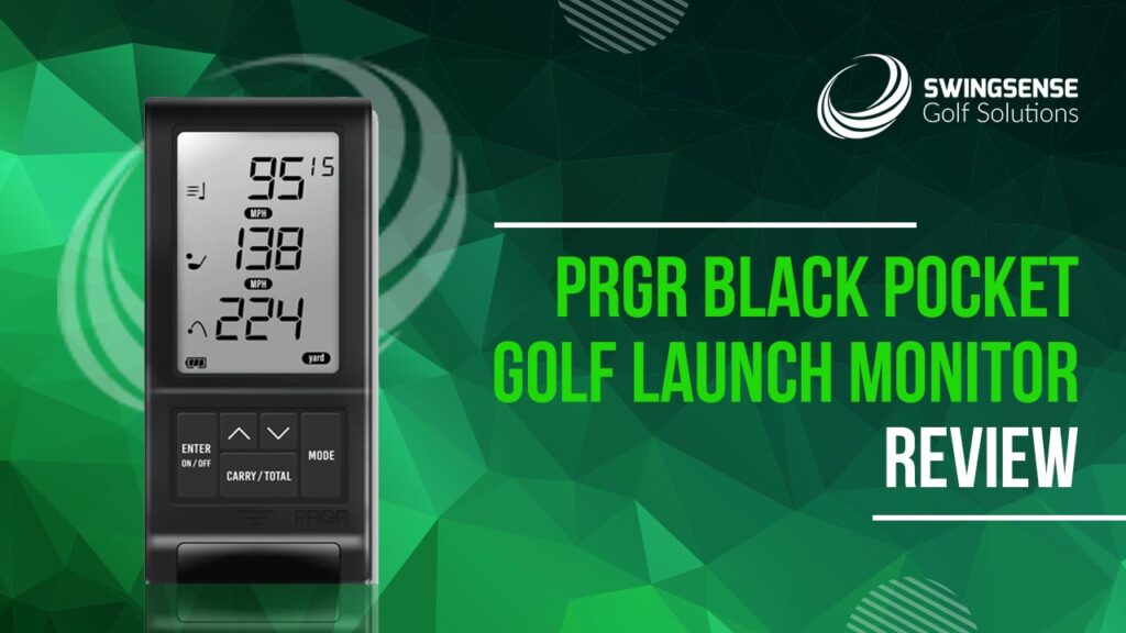 PRGR Black Pocket Golf Launch Monitor.