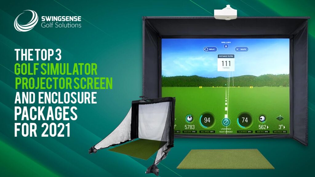 The Top 3 Golf Simulator Projector Screen And Enclosure Packages For 2021