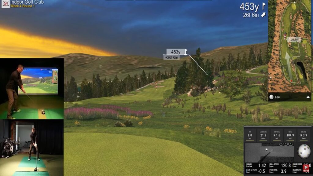 Playing Whistler Golf Club with Uneekor QED Golf Simulator (E6 Connect)