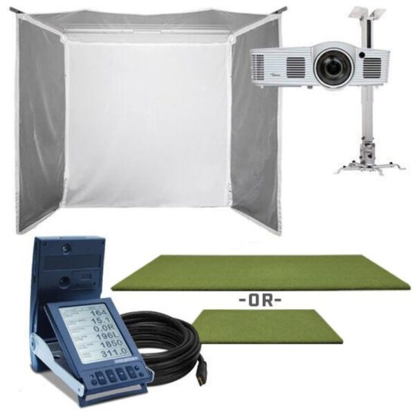 GC2 HomeCourse Retractable Golf Simulator Package