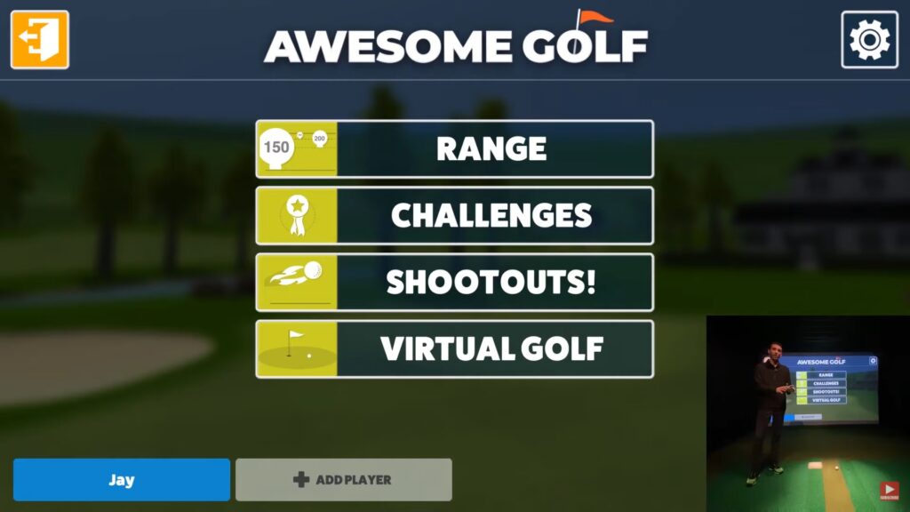 Awesome Golf Simulator Software - Virtual Golf - Flightscope Mevo Plus