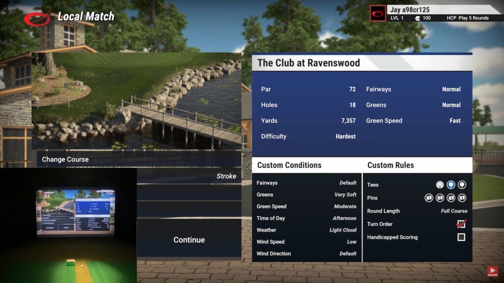 Top Rated Course in TGC 2019 - Flightscope Mevo+ Golf Simulator