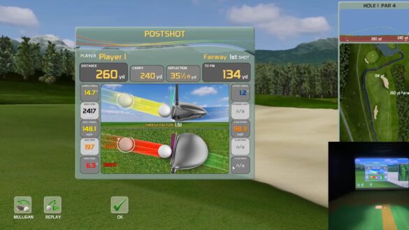 Creative Golf 3D Review - Golf Simulator Course Demo - Flightscope Mevo+