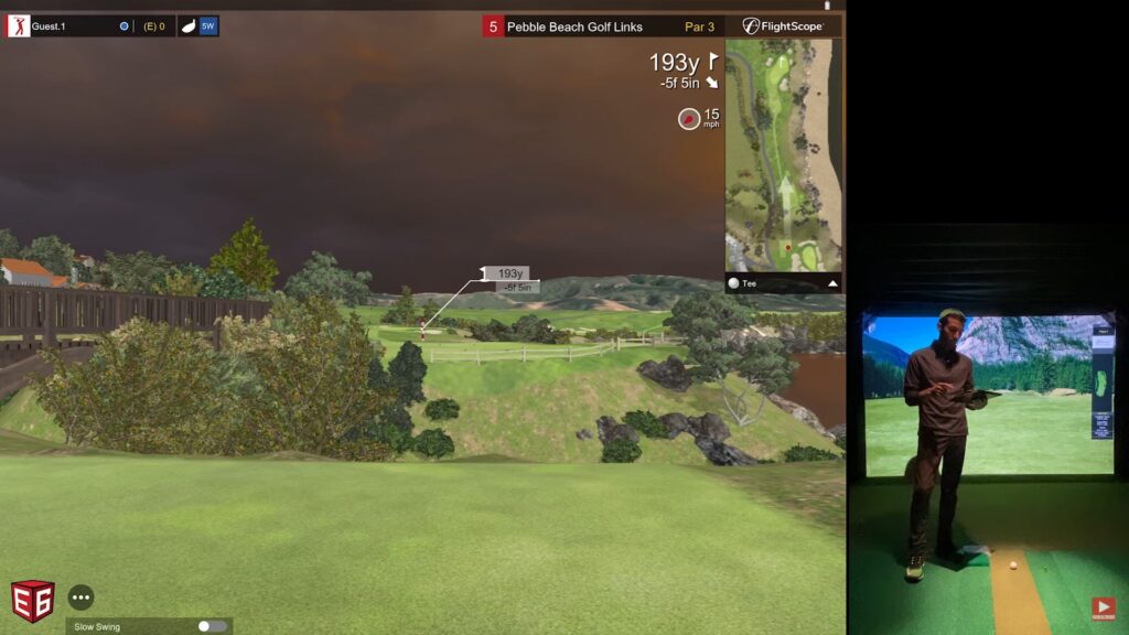 E6 Connect iPad Review - Playing Pebble Beach with Flightscope Mevo Plus