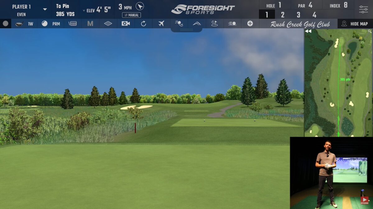 Foresight Sports Golf Simulator Course Review Rush Creek (GCQuad)