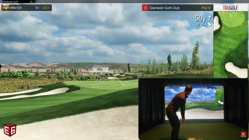 Playing e6 Connect Online on a Flightscope Mevo+ Indoor Golf Simulator