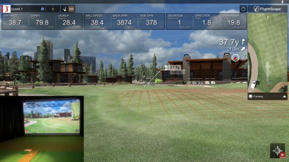 Flightscope Mevo Plus Review - Chipping & Short Golf Shots - E6 Connect Golf Simulator