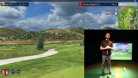 SKYTRAK Golf Simulator REVIEW (E6 CONNECT) - Playing Jeremy Ranch