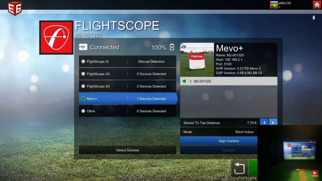 Flightscope Mevo Plus - SETUP UPDATE - 7ft or 8ft - Golf Simulator TEST