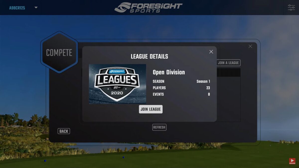 Foresight Sports FSX 2020 LEAGUE PLAY