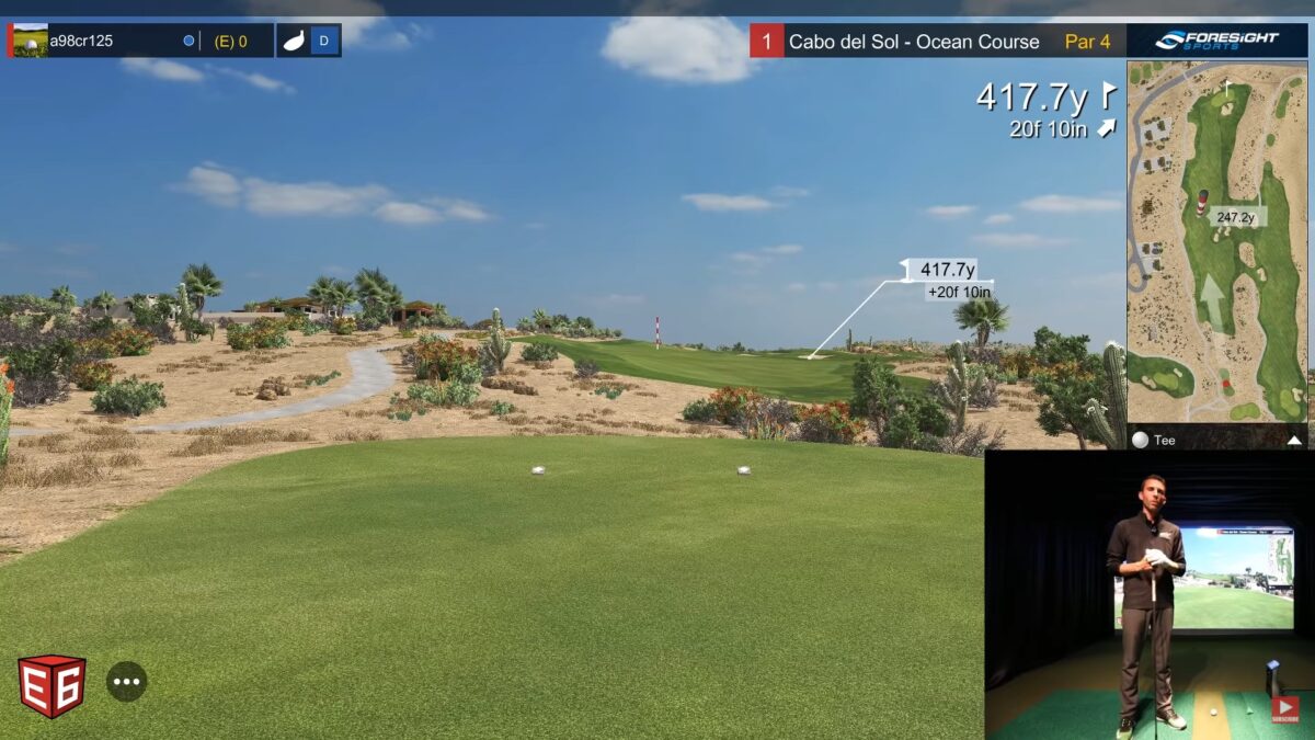 Playing E6 Connect with GCQuad at Cabo Del Sol (Golf Simulator)