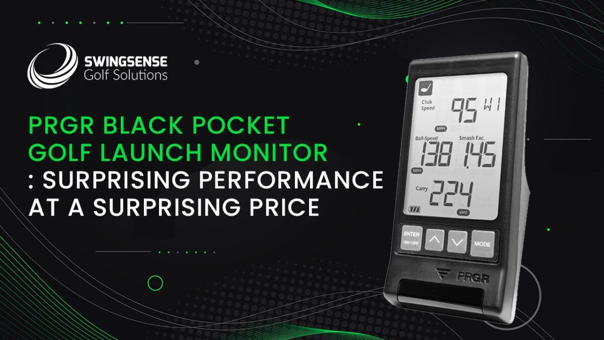 PRGR Black Pocket Golf Launch Monitor : Surprising Performance At A Surprising Price