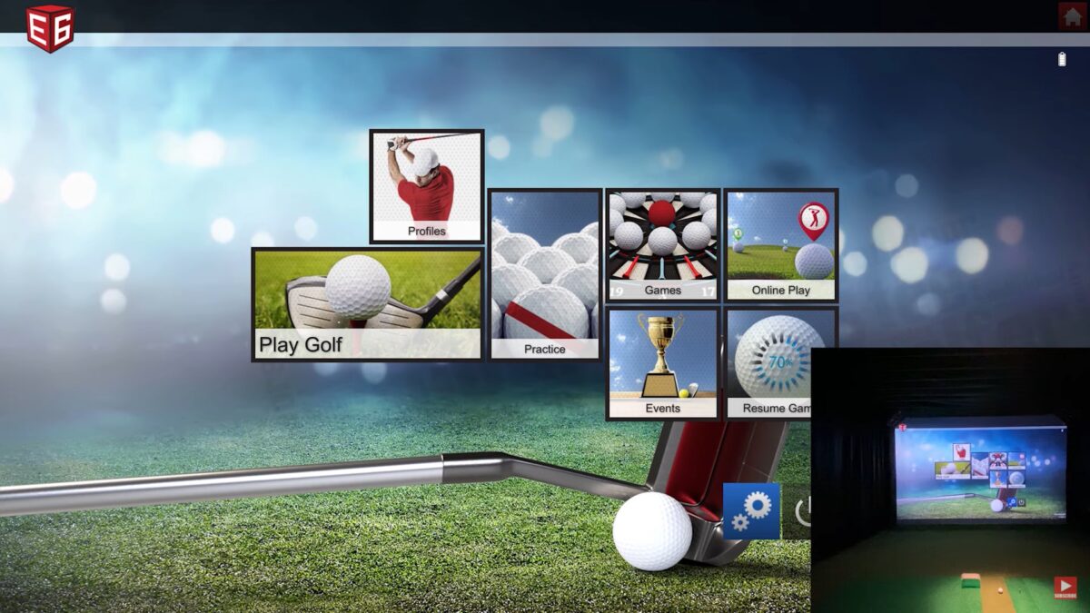 E6 Connect Golf Simulator Practice Facility – Demo With Flightscope Mevo Plus