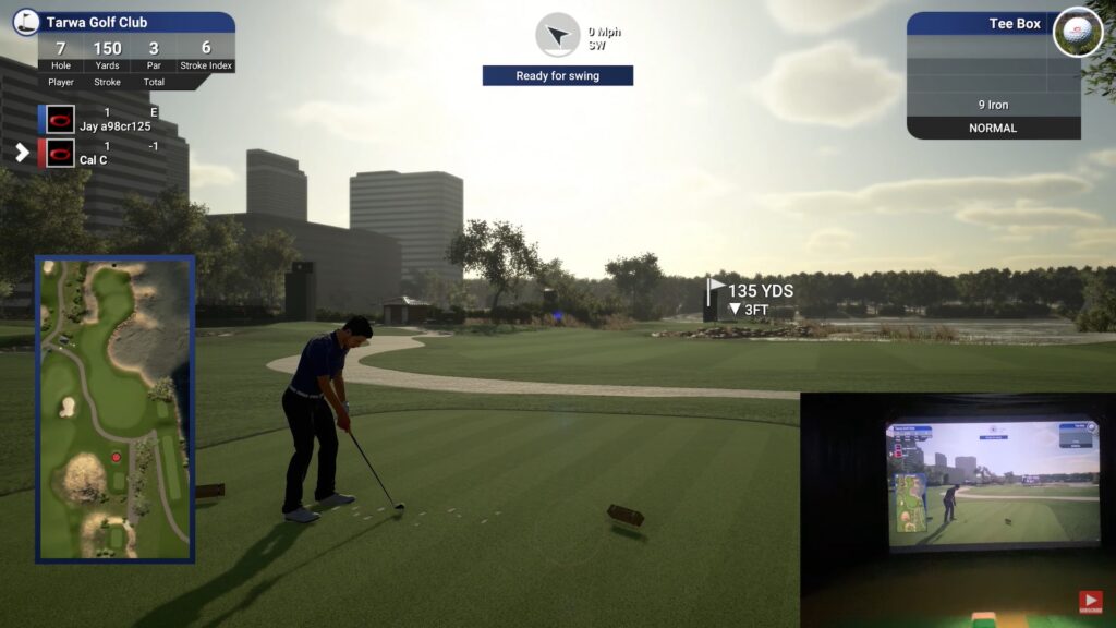 Playing TGC 2019 on the Flightscope Mevo+ Simulator