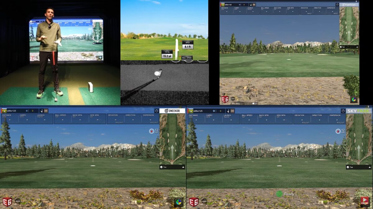 Skytrak Golf Simulator vs Mevo+ vs Uneekor QED – Review (Wedges & Irons)