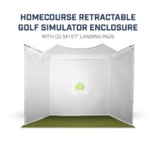 Mevo Plus HomeCourse Retractable Golf Simulator Package