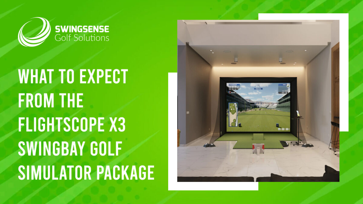 The FlightScope X3 SwingBay Golf Simulator Package