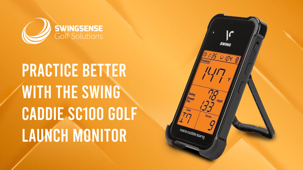 Practice Better With The Swing Caddie SC100 Golf Launch Monitor