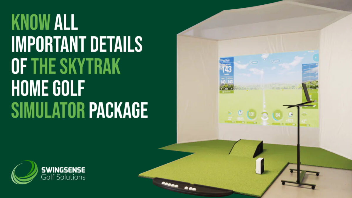 What to Expect from the SkyTrak HomeCourse Retractable Screen Golf Simulator Package