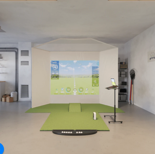 SKYTRAK RETRACTABLE Golf Simulator Package - SwingSense