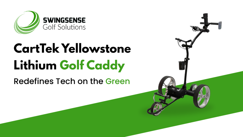 CartTek Yellowstone Lithium Golf Caddy