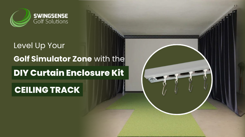 Level Up Your Golf Simulator Zone with the DIY Curtain Enclosure Kit – Ceiling Track