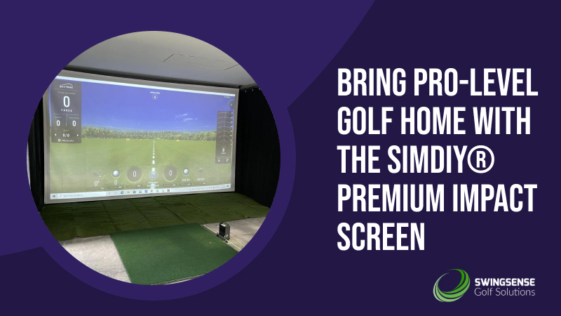 Bring Pro-Level Golf Home With The simDIY® Premium Impact Screen