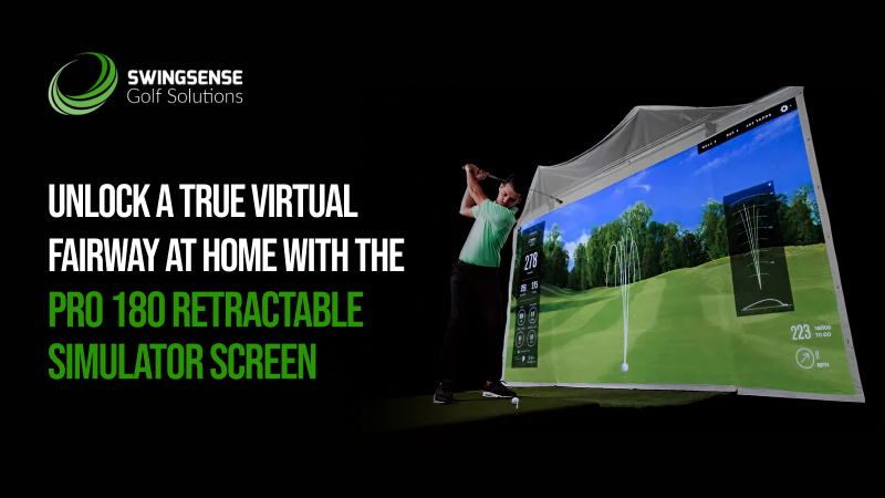 Unlock a True Virtual Fairway at Home With the Pro 180 Retractable Simulator Screen