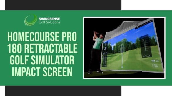 homecourse pro 180 golf simulator screen