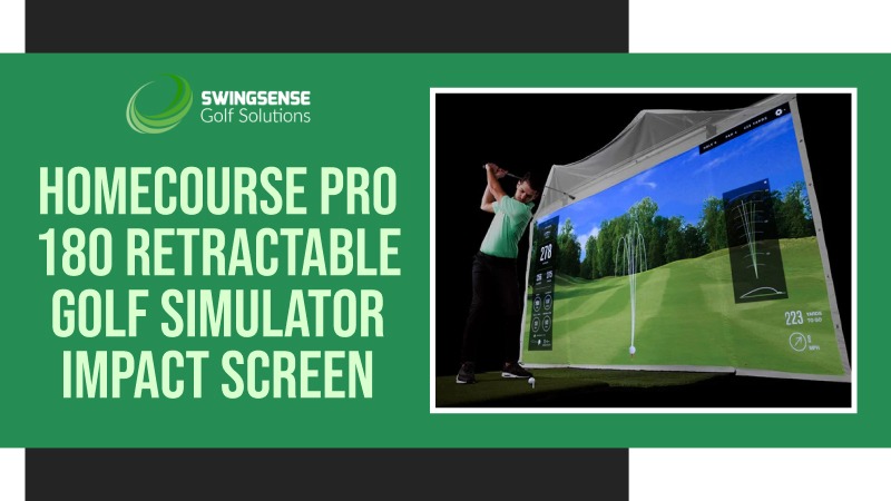 HomeCourse Pro 180 Retractable Golf Simulator Impact Screen