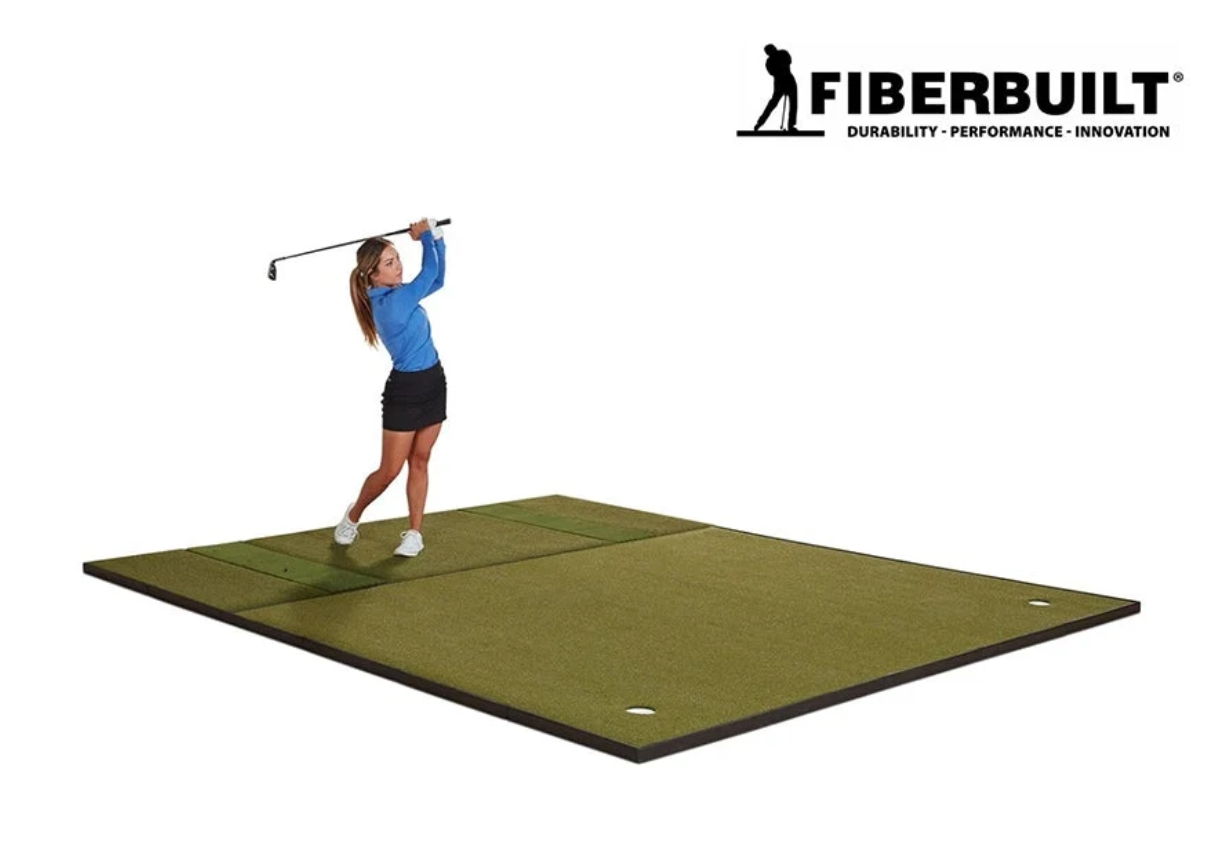 Fiberbuilt Grass Series Double-Hitting Combo Golf Mat