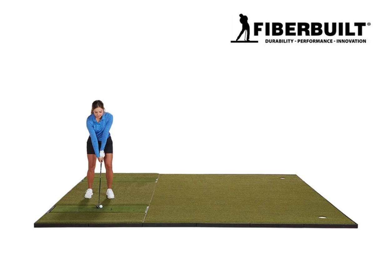 Fiberbuilt Grass Series Double-Hitting Combo Golf Mat