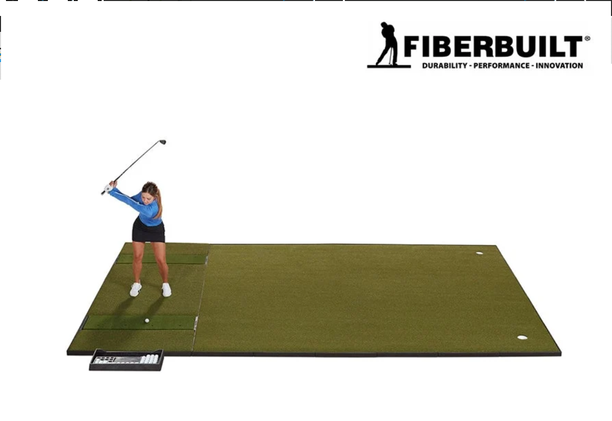 Fiberbuilt Grass Series Double-Hitting Combo Golf Mat