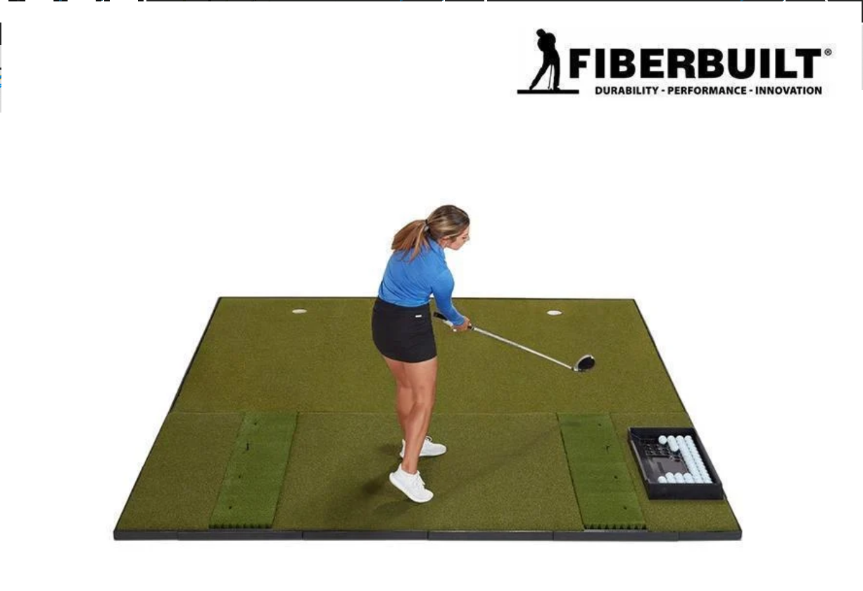 Fiberbuilt Grass Series Double-Hitting Combo Golf Mat