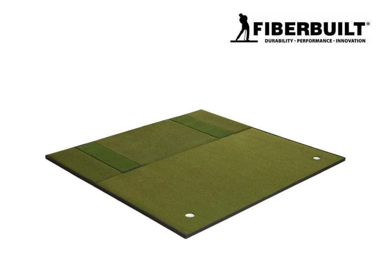 Fiberbuilt Grass Series Double-Hitting Combo Golf Mat