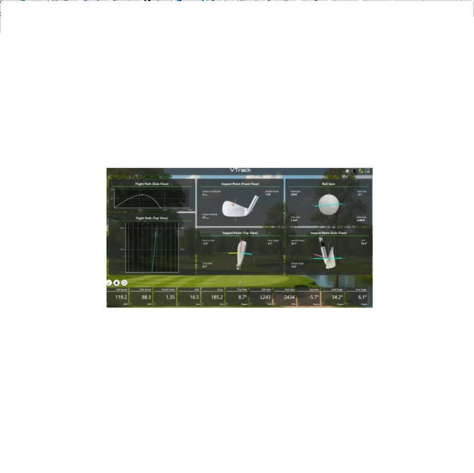 VTrack Overhead Launch Monitor
